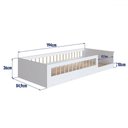 Ver imagem 4 de Cama Montessoriana Solteiro Affetto Branco - Completa Móveis