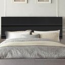 Ver imagem 1 de Painel Estofada Argentina 100cm Solteiro Para Cama Box Quarto Corino Preto - Gat Magazine