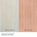 Ver imagem 6 de Armário de Cozinha Compacta 6 Peças sem Tampo de 120cm Legno Crema com Cumaru Luci Luciane Móveis