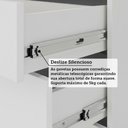 Ver imagem 7 de Guarda Roupa Modulado 134,50cm 2 Portas de Correr com Espelho Alpes Luciane Móveis