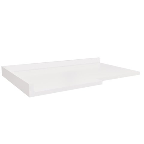 Tampo para Balcão de Cozinha Canto Reto 98cm E611 Kappesberg - Branco