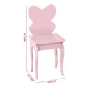 Ver imagem 4 de Penteadeira Infantil Suspensa Borboleta Com Banqueta Rosa Movél Móveis