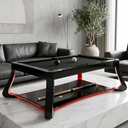 Ver imagem 2 de Mesa de Sinuca Safira Profissional em Madeira Maciça com Pedra Ardósia