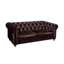 Ver imagem 2 de Sofá Para Barbearia 1,80m Chesterfield Living Corino Marrom Shop JM