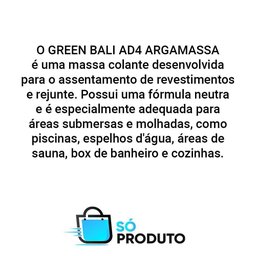 Green Bali AD4 Argamassa 420g Cor Cinericius - 2