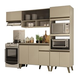 Armário de Cozinha Completa Atlanta Home Amêndoa - 3