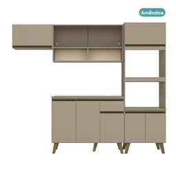 Armário de Cozinha Completa Atlanta Home Amêndoa - 5