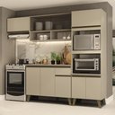 Ver imagem 1 de Armário de Cozinha Completa Atlanta Home Amêndoa