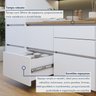 Cozinha Completa Modulada 6 Peças 7 Portas 7 Gavetas com Rodapé Norten - 12