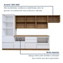Ver imagem 7 de Cozinha Completa Modulada 6 Peças 7 Portas 7 Gavetas com Rodapé Norten Branco/Nature