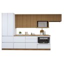 Ver imagem 3 de Cozinha Completa Modulada 6 Peças 7 Portas 7 Gavetas com Rodapé Norten Branco/Nature