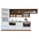 Ver imagem 5 de Cozinha Completa Modulada 6 Peças 7 Portas 7 Gavetas com Rodapé Norten Branco/Nature