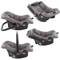 Travel System Voyage Duo Pro Carrinho de Bebê Delta 0 a 15 Kg com Bebê Conforto Beta Cinza Mescla - 5