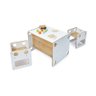 Móveis Mesa Infantil 2 Cadeiras Branco Montessori - 1
