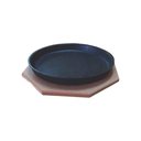 Ver imagem 2 de Jogo 10 Tepan Redondo 18 Ferro Fundido e 10 Aparador Madeira