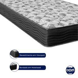 Cama Box Bipartido Queen Cinza e Colchão Misto Iso 100 Espuma Ortobom - 3
