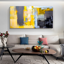 Ver imagem 2 de Quadro Pintura Traços Amarelos -- BR ARTES Grande 118x78
