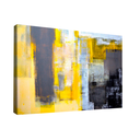 Ver imagem 1 de Quadro Pintura Traços Amarelos -- BR ARTES Grande 118x78