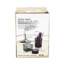 Ver imagem 4 de Kit Escritório Le Organizador de Mesa Aramado com 1 Porta Clips, 1 Porta Papel e 1 Porta Caneta