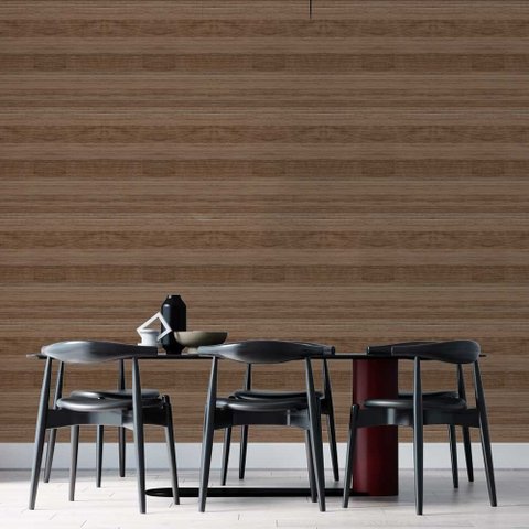 Papel de Parede Madeira Horizontal Marrom Suave Gh Papel de Parede 3,0m