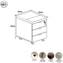 Ver imagem 4 de Gaveteiro Móvel F5 Office Moderno 3 Gavetas MDP com Chave Preto