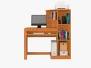 Ver imagem 4 de Mesa de Estudo Aroeira com Armário e Uma Porta com Chave:cinamomo/off