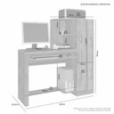 Ver imagem 3 de Mesa de Estudo Aroeira com Armário e Uma Porta com Chave:cinamomo/off