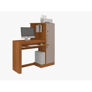 Mesa de Estudo Aroeira com Armário e Uma Porta com Chave:cinamomo/off