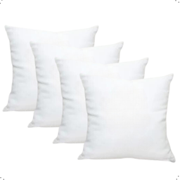 04 Refil de Almofada 60cm X 60cm Grande Bem Cheias Macio Sala e Quarto Fibras - 1