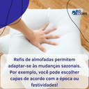 Ver imagem 2 de 04 Refil de Almofada 60cm X 60cm Grande Bem Cheias Macio Sala e Quarto Fibras