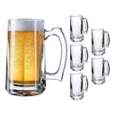 Ver imagem 6 de Jogo 6 Caneca de Chopp Zero Grau Vidro Transparente Casual Resistente Bar 380ml Class Home