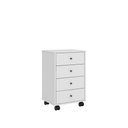 Ver imagem 3 de Mesa De Cabeceira Presence 4 Gavetas Branco