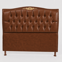 Ver imagem 2 de Cabeceira Cama Casal Queen Greta 160cm Estofada Corino Modena Design Clássico