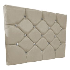 Painel Cabeceira Cama Box Estofada Viúva 130cm Kasi - Bege