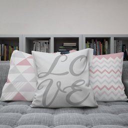 Kit Capas Almofadas Decorativas Love Fé 45x45 - ID Decor - 6