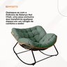 Poltrona de Balanço Nut Chair: Verde com Estrutura Robusta e Almofada Removível - 8