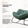 Poltrona de Balanço Nut Chair: Verde com Estrutura Robusta e Almofada Removível - 7