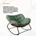 Ver mais imagens de Poltrona de Balanço Nut Chair Verde com Estrutura Robusta e Almofada Removível