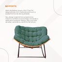 Ver imagem 5 de Poltrona de Balanço Nut Chair Verde com Estrutura Robusta e Almofada Removível