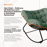 Poltrona de Balanço Nut Chair Verde com Estrutura Robusta e Almofada Removível - 4