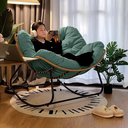 Ver imagem 2 de Poltrona de Balanço Nut Chair Verde com Estrutura Robusta e Almofada Removível