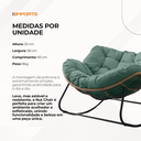 Ver imagem 7 de Poltrona de Balanço Nut Chair Verde com Estrutura Robusta e Almofada Removível
