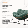 Poltrona de Balanço Nut Chair Verde com Estrutura Robusta e Almofada Removível - 7