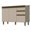 Ver imagem 1 de Balcão de Cozinha Évelin com Tampo 120 Cm Duna Cristal – Henn
