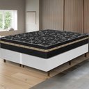 Ver imagem 1 de Cama Box Branca + Colchão King Size Ortho Suport Ortopédico Espuma D33 Pillow Paparazzi