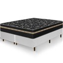 Ver imagem 2 de Cama Box Branca + Colchão King Size Ortho Suport Ortopédico Espuma D33 Pillow Paparazzi
