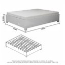 Ver mais imagens de Quarto Completo Casal Closet Clarice 4 Gavetas Sapateira 2 Portas Premium e Cama Carioca Móveis
