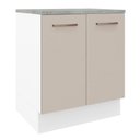 Ver imagem 1 de Balcão de Cozinha 70 Cm 2 Portas Branco/crema Agata Madesa