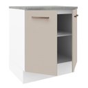 Ver imagem 4 de Balcão de Cozinha 70 Cm 2 Portas Branco/crema Agata Madesa