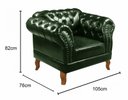 Ver imagem 7 de Kit Sofá Dom Pedro Chesterfield Modulado 4 Lugares + 2 Poltronas Decoração Sara Recepção - Couríssim